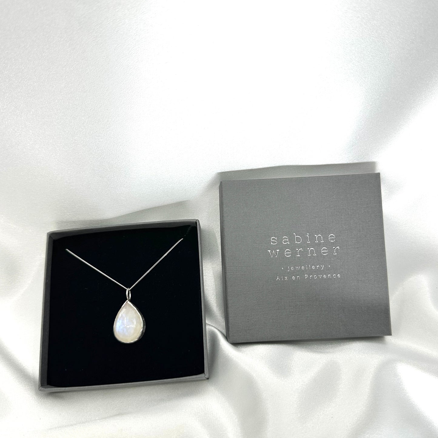 silver necklace with moonstone from Sabine Werner Jewellery