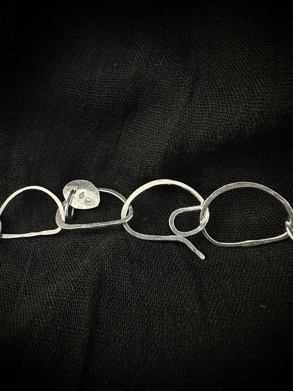Sterling silver necklace clasp with French hallmark poinçon de maître