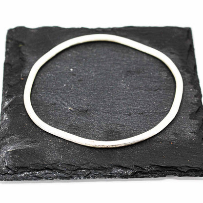 set of 3 stackable silver bangles • sterling silver, free form, textured