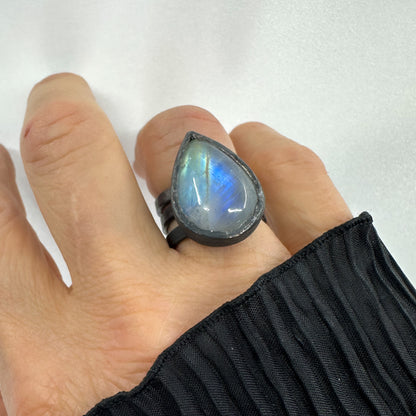 Adjustable Moonstone Gemstone Ring from Sabine Werner Jewellery