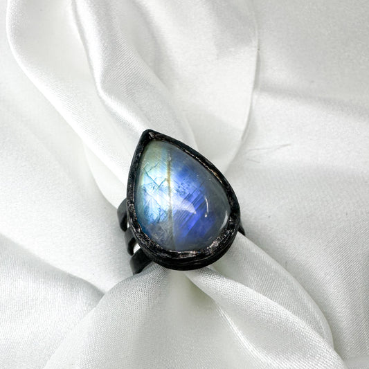 Adjustable Moonstone Gemstone Ring from Sabine Werner Jewellery