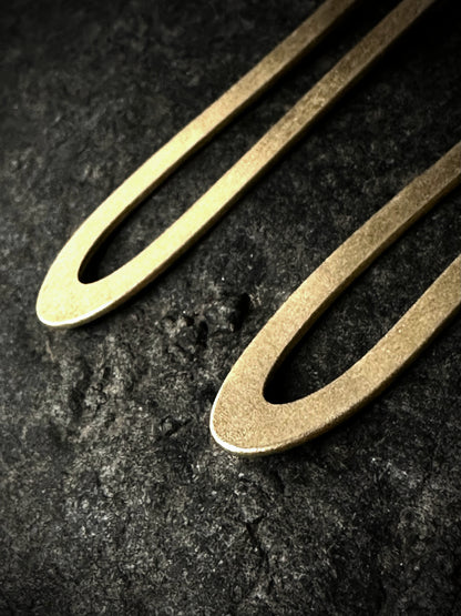 Brushed matte finish detail on recycled sterling silver hoops
