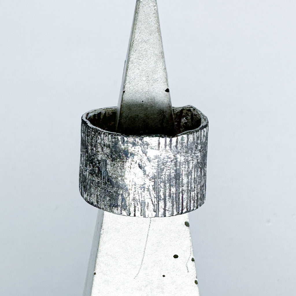 Unisex Oxidised Silver Statement Ring