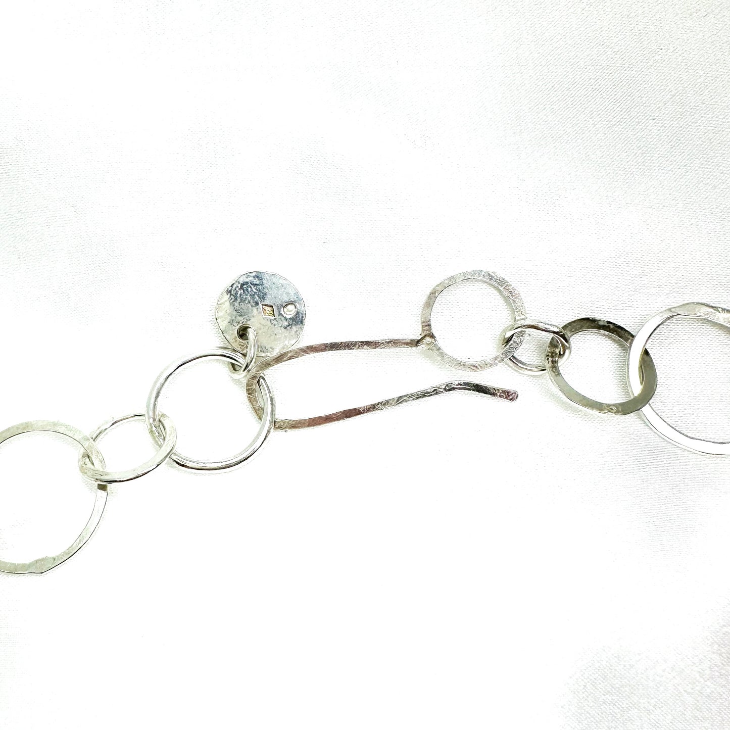Sculptural Silver Necklace in Sterling Silver
