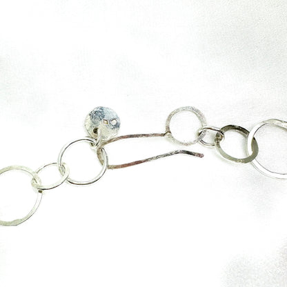 Sculptural Silver Necklace in Sterling Silver