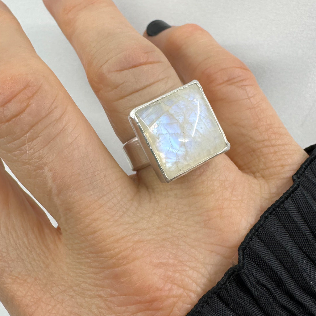 Rainbow Moonstone Ring from Sabine Werner Jewellery