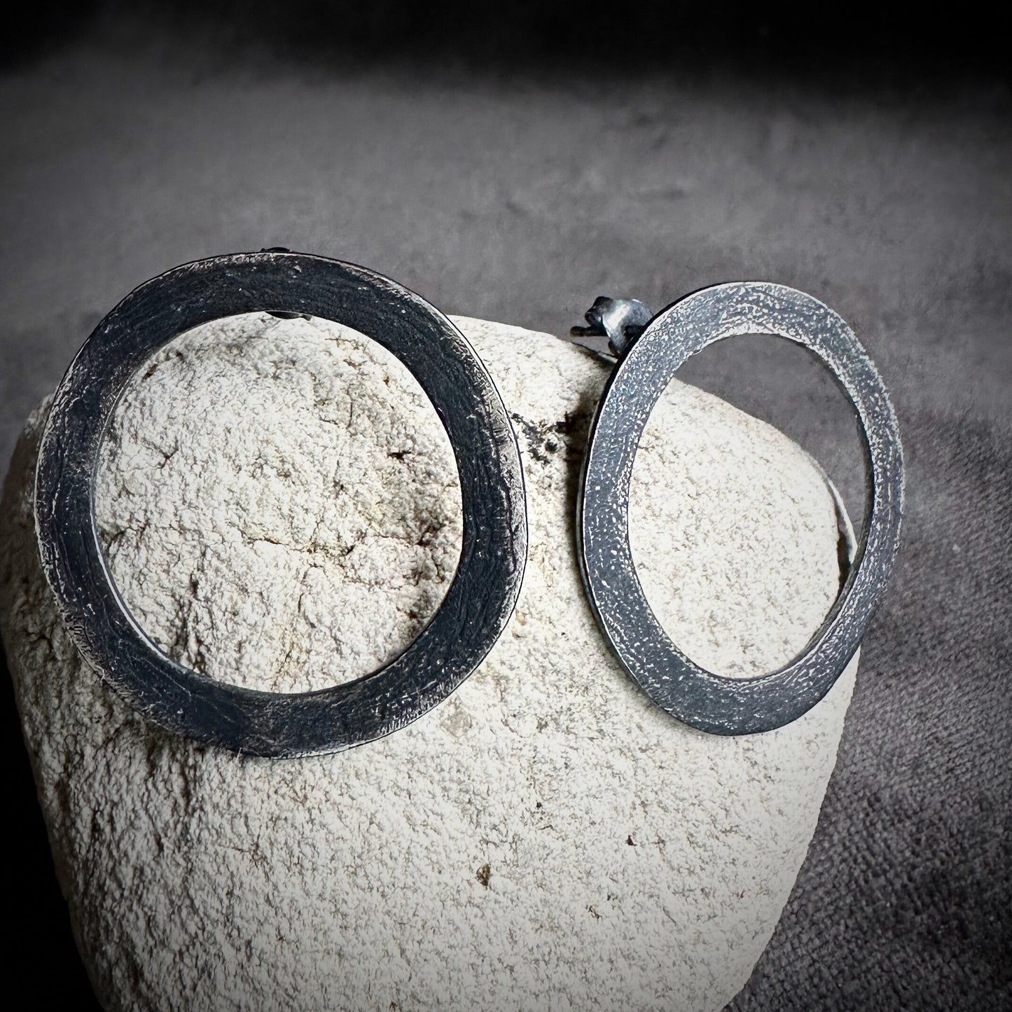 Circle Stud Earrings