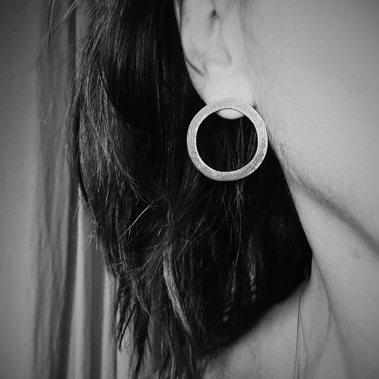 Circle Stud Earrings