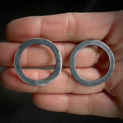 Circle Stud Earrings