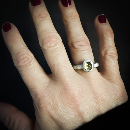 Solid Sterling Silver Citrine Ring from Sabine Werner Jewellery.