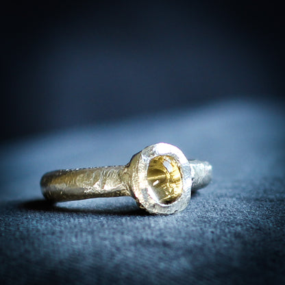 Solid Sterling Silver Citrine Ring from Sabine Werner Jewellery.