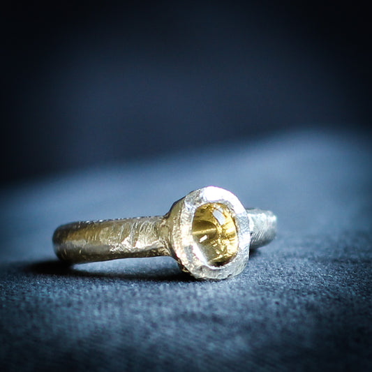 Solid Sterling Silver Citrine Ring from Sabine Werner Jewellery.