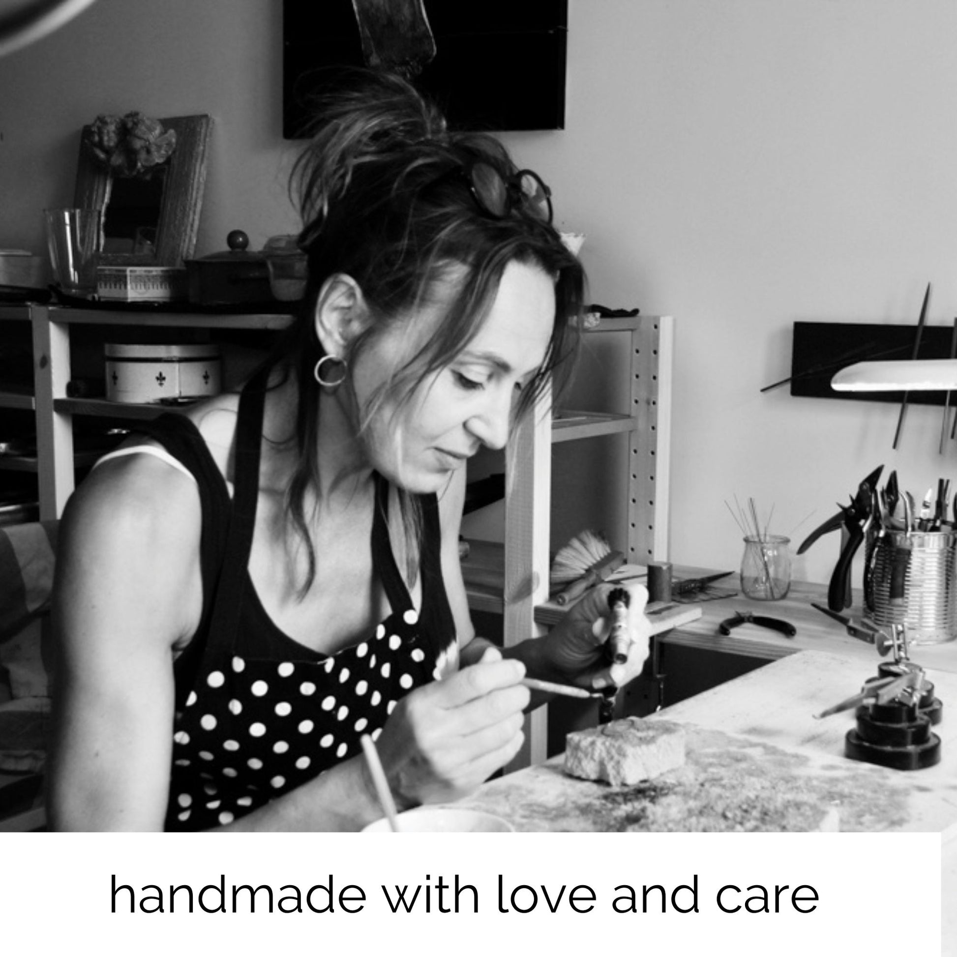 sabine werner jewellery at her bench