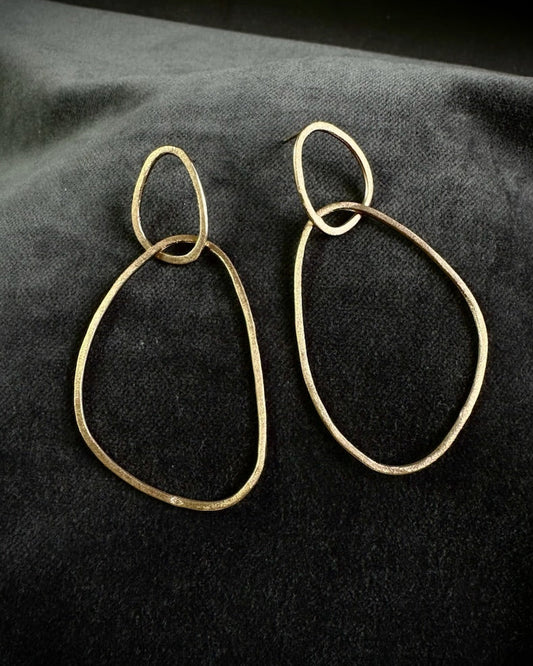 Gold Plated Drop Earrings from Sabine Werner Jewellery.