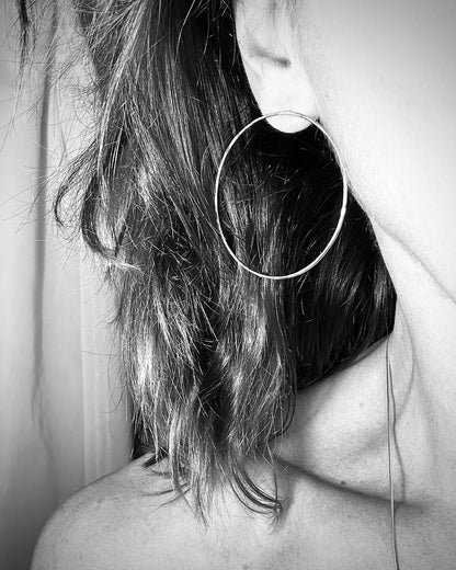 Stud Gold Plated Hoop Earrings from Sabine Werner Jewellery.