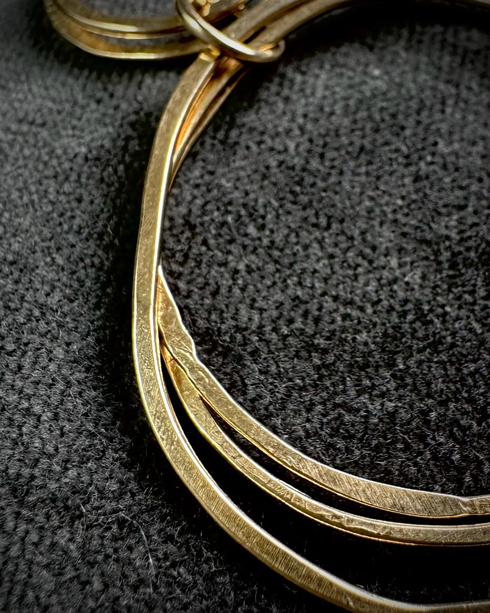 Statement Stud Earrings with Drop Hoops