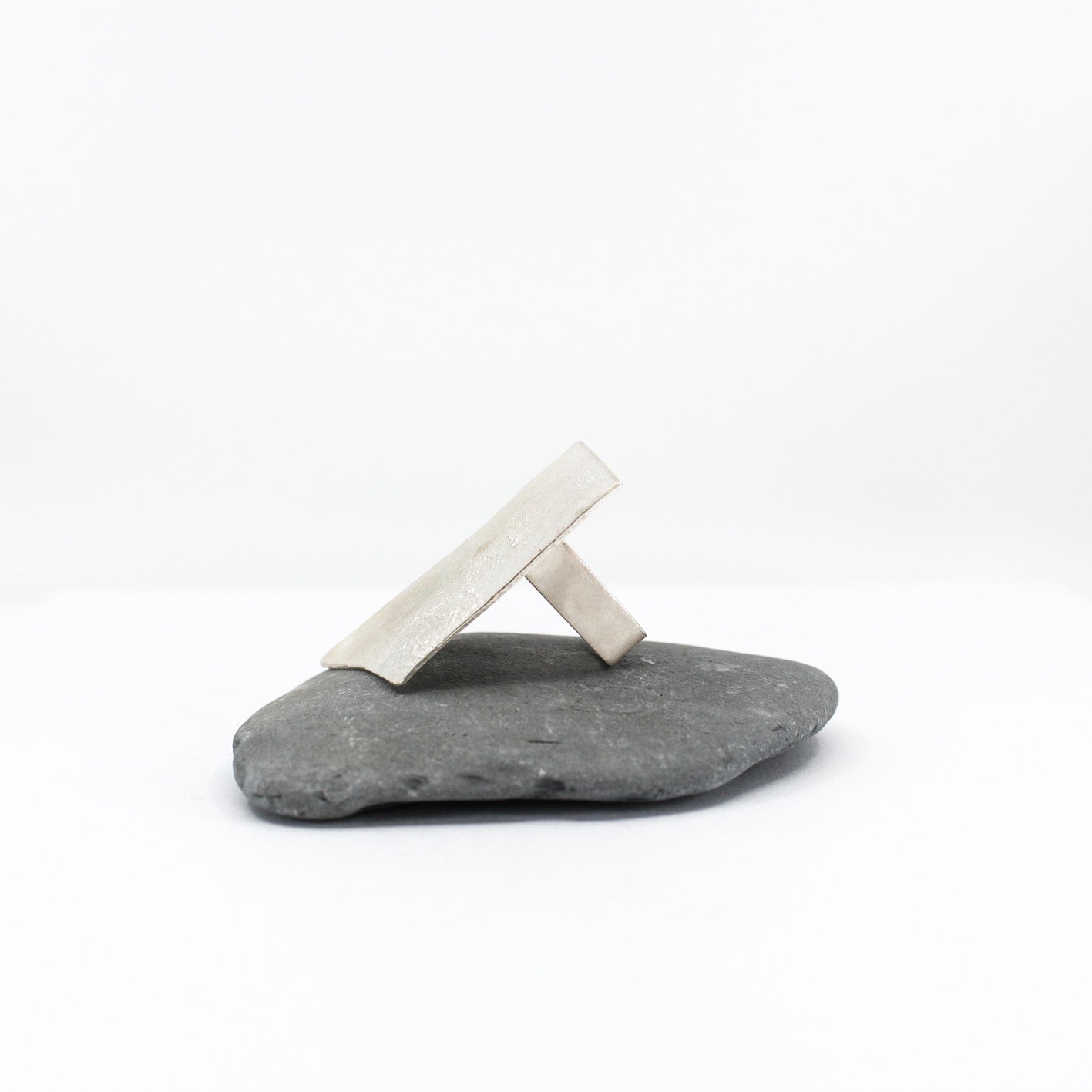 big geometric sterling silver statement ring