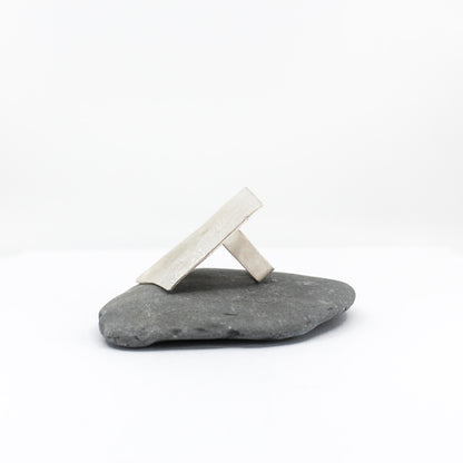 big geometric sterling silver statement ring