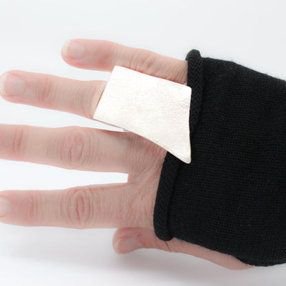 big geometric sterling silver statement ring