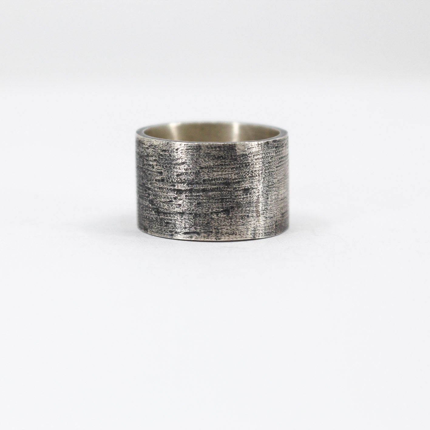 oxidised chunky statement ring