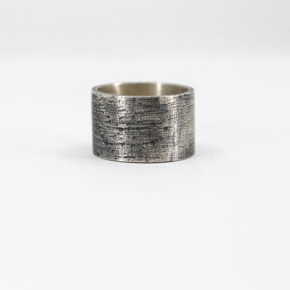 oxidised chunky statement ring