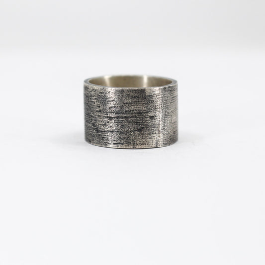oxidised chunky statement ring