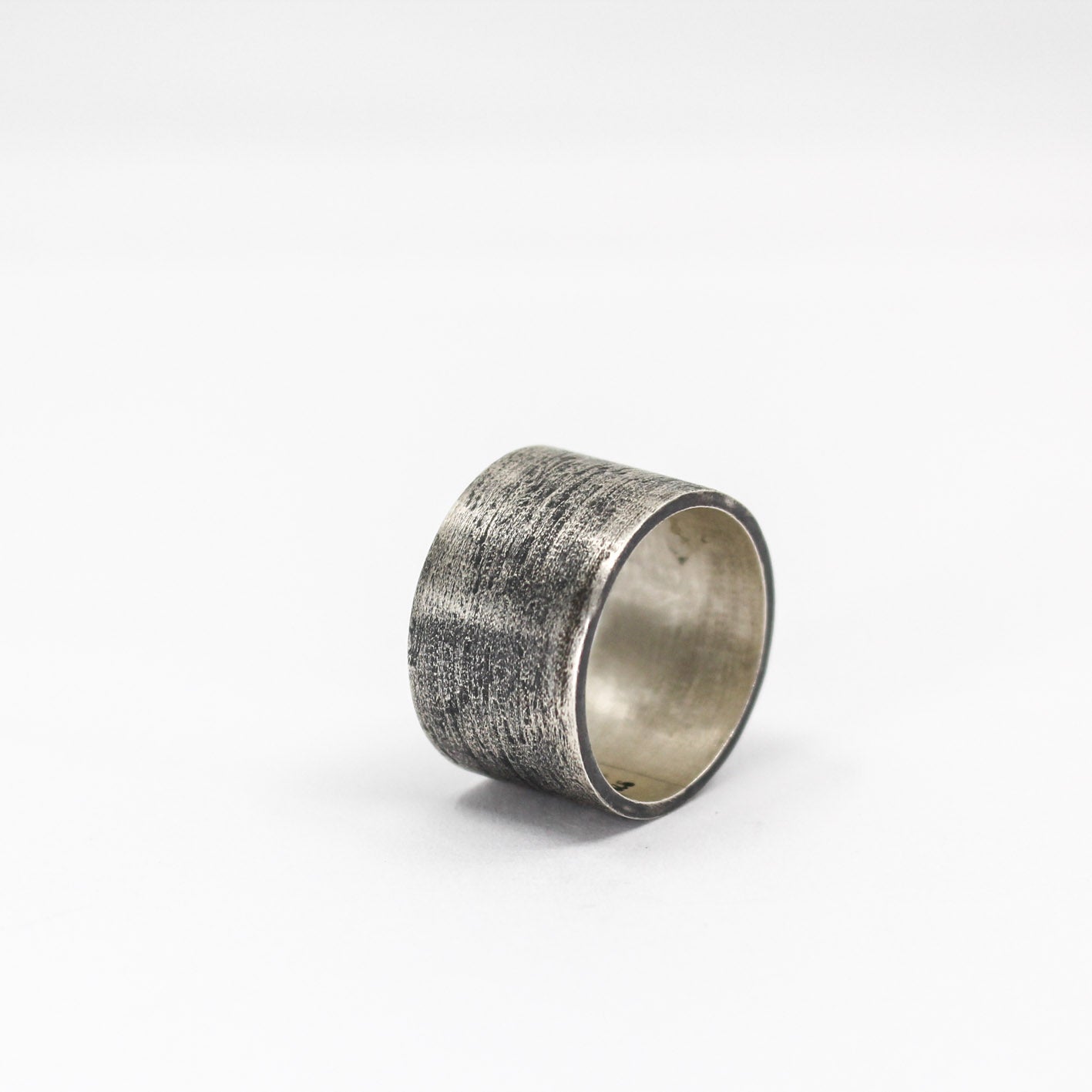 oxidised chunky statement ring