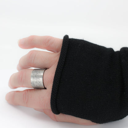 oxidised chunky statement ring