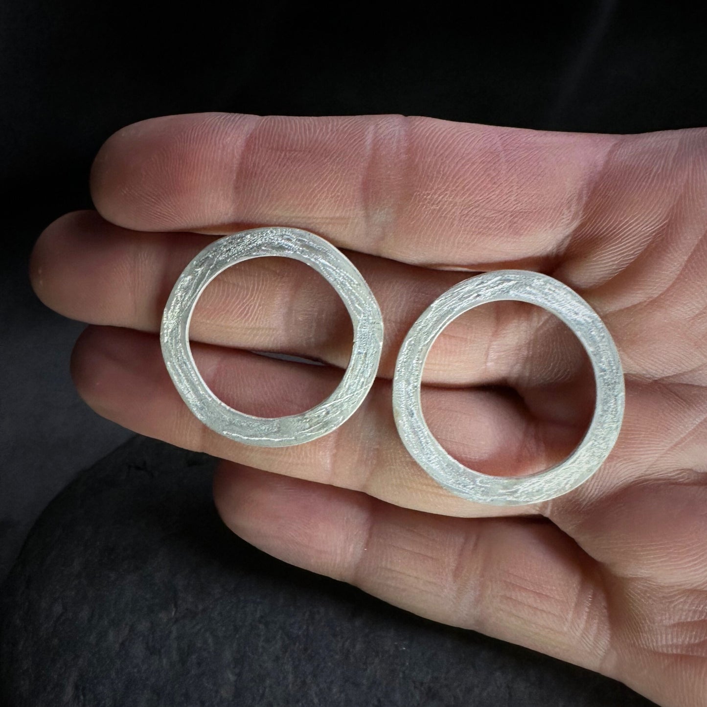 Circle Stud Earrings