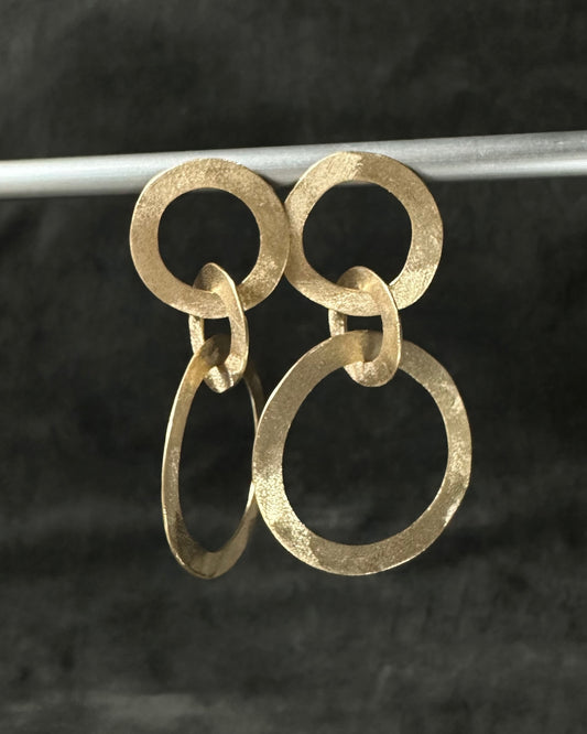 Sterling SIlver Gold Plated Earrings from Sabine Werner Jewellery.