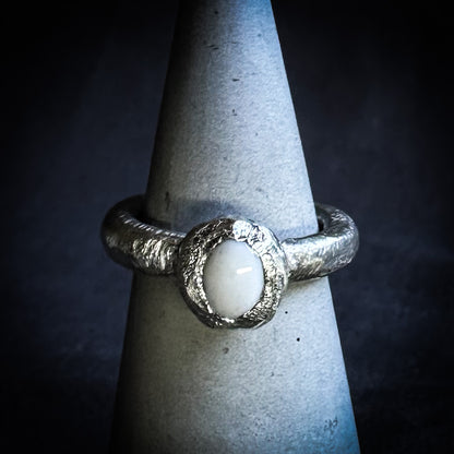 A Solid Sterling Silver White Onyx Ring from Sabine Werner Jewellery.