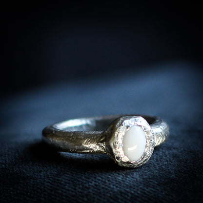 A Solid Sterling Silver White Onyx Ring from Sabine Werner Jewellery.